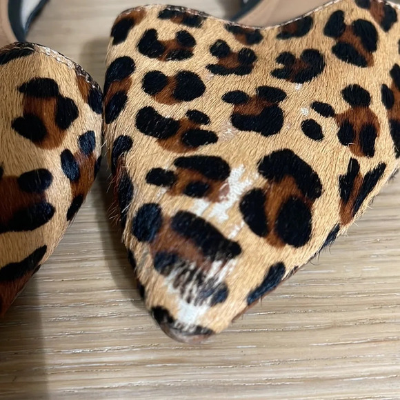 J. Crew Zoey D’Orsay Leopard Print Flats sz 6 - Picture 13 of 16